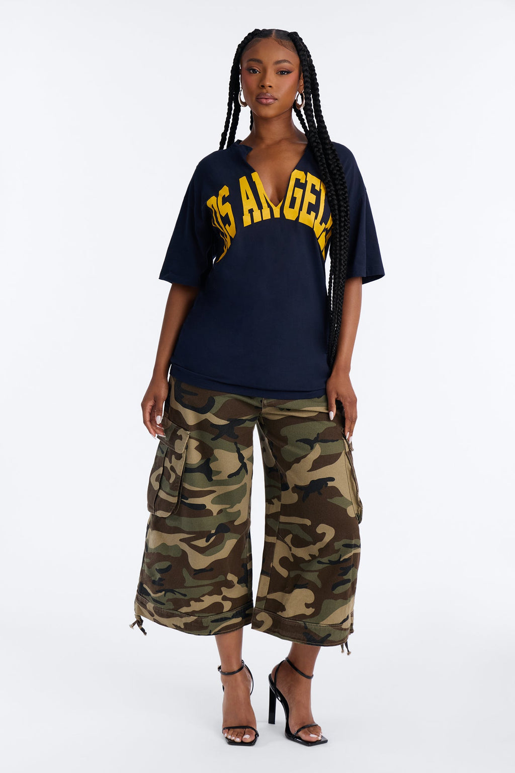 Los Angeles Girl Tee - Navy
