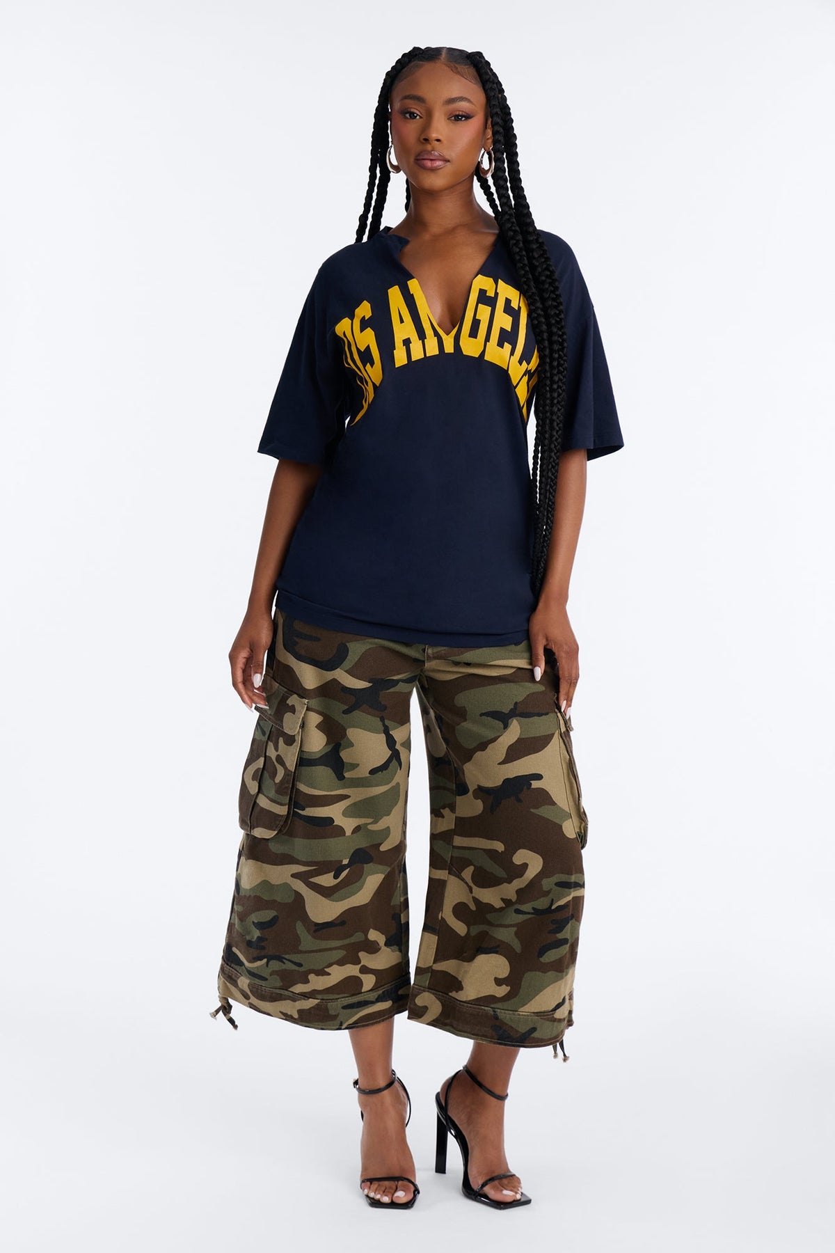 Los Angeles Girl Tee - Navy