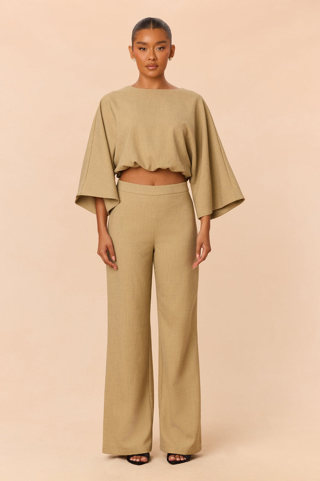Zelara Pant Set - Khaki