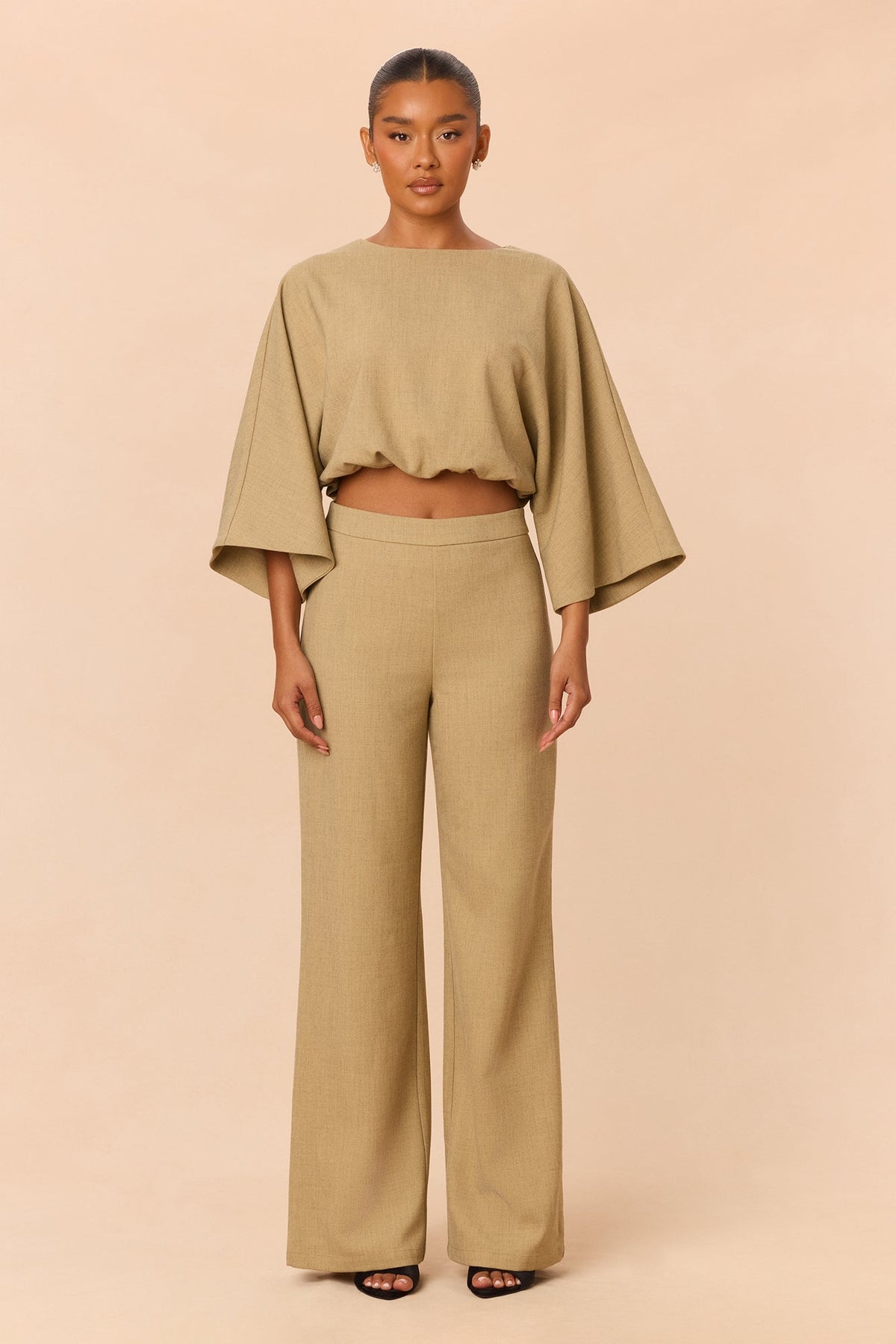 Zelara Pant Set - Khaki