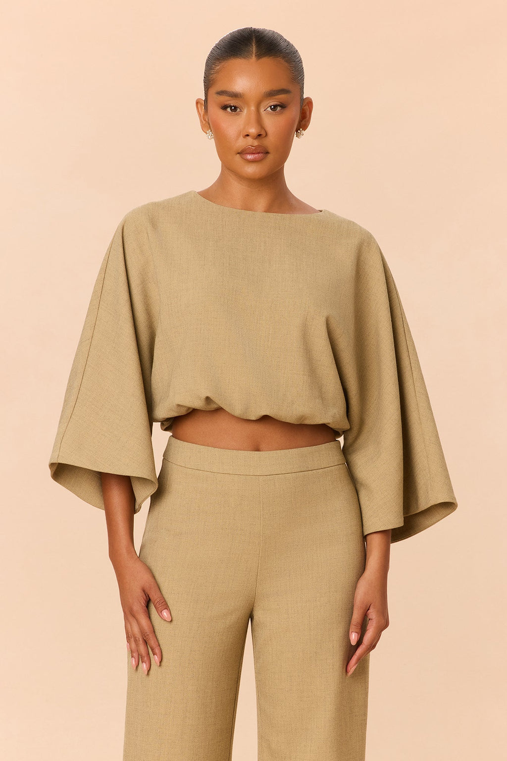 Zelara Pant Set - Khaki