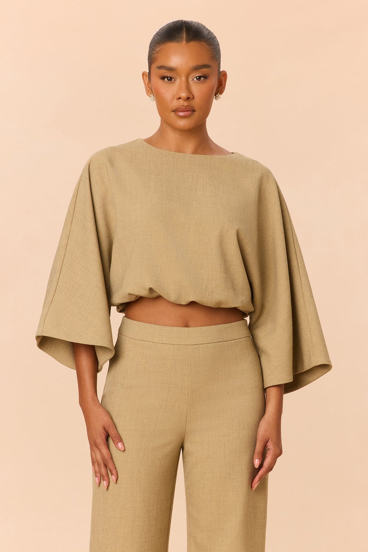 Zelara Pant Set - Khaki