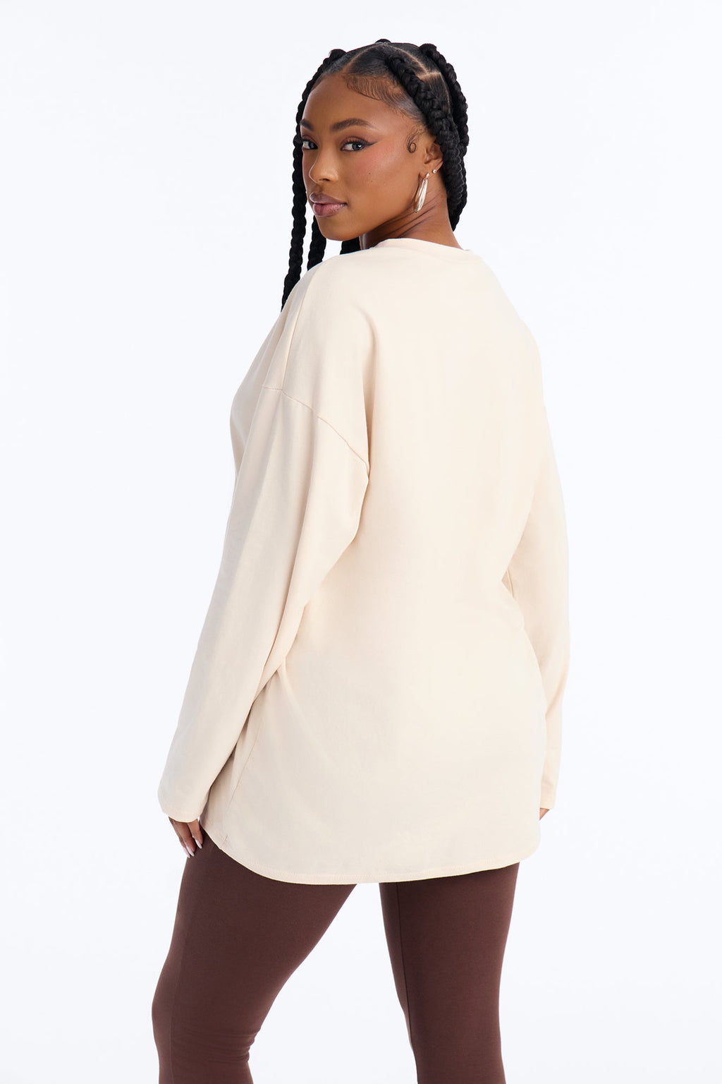 Low Battery Club Leggings Set - Cream