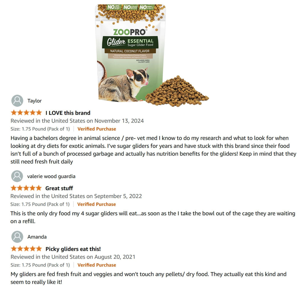 ZooPro Glider Essential Sugar Glider Food