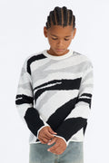 Mini Set The Vibe Sweater - White