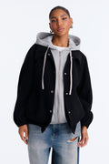 Hanging With The Boys Corduroy Jacket - Black