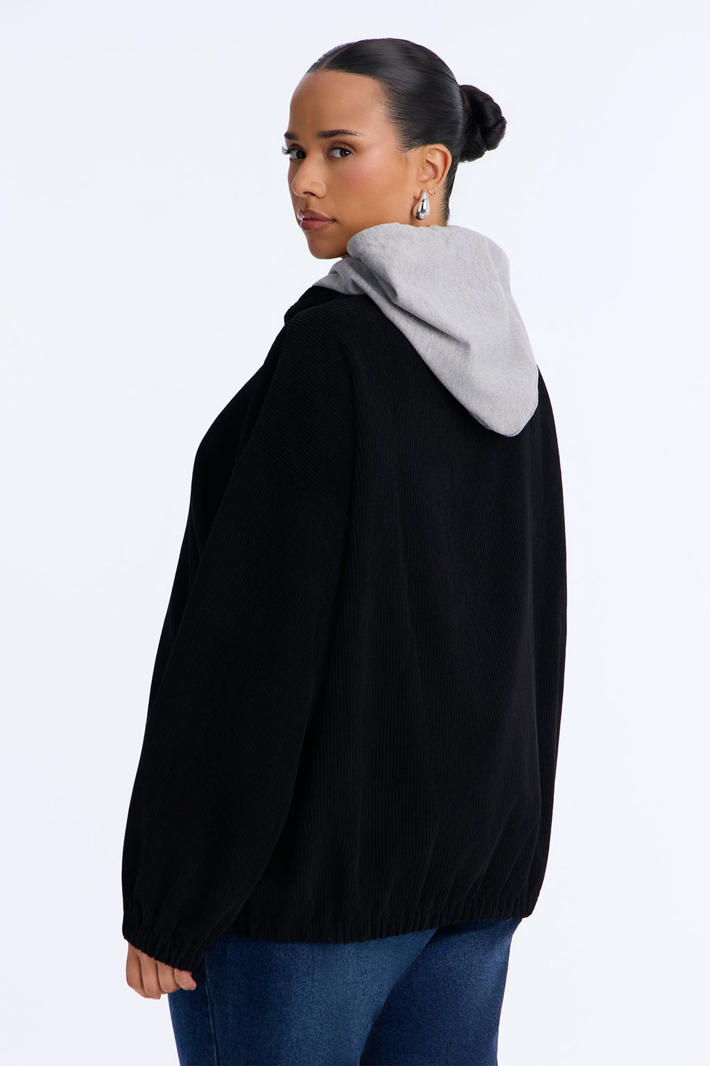 Hanging With The Boys Corduroy Jacket - Black
