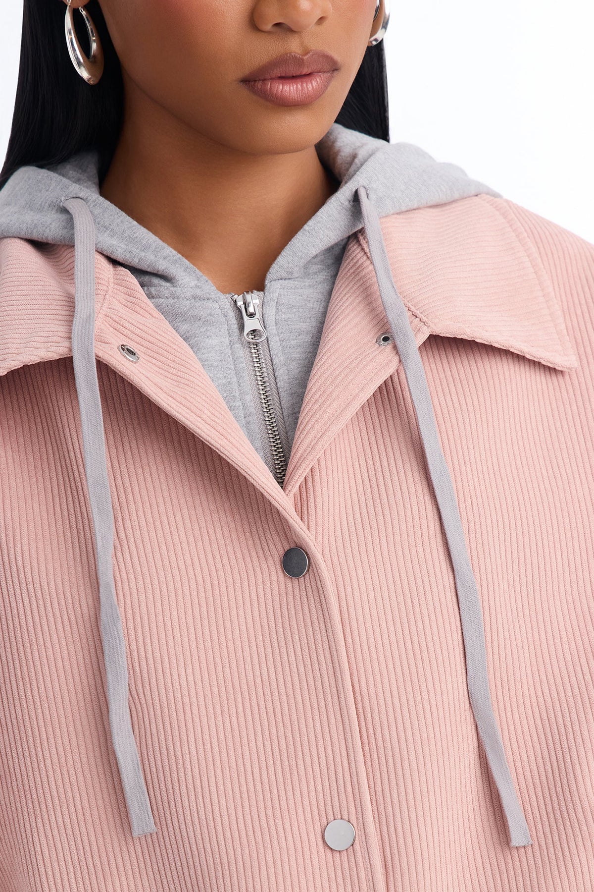 Hanging With The Boys Corduroy Jacket - Pink