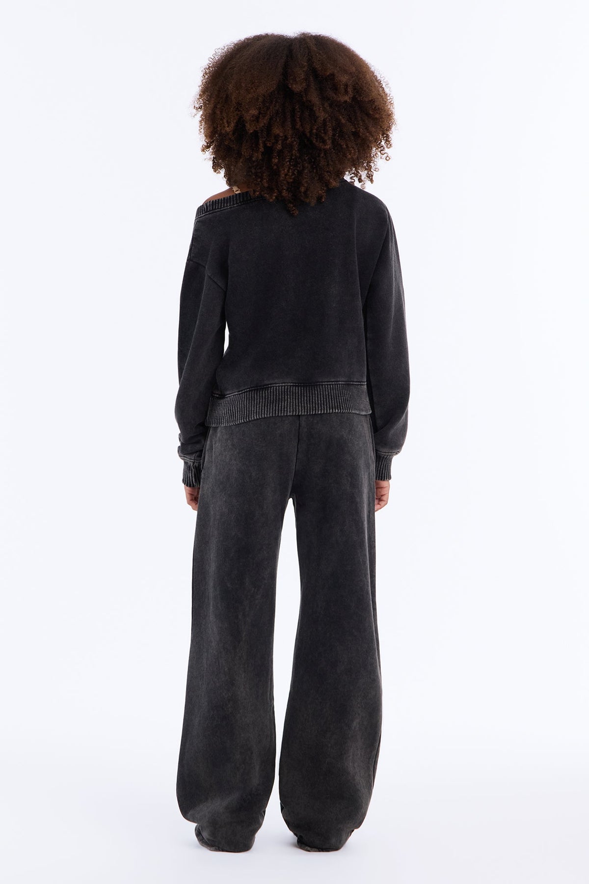 Mini Sammie Fleece Pant Set - Black