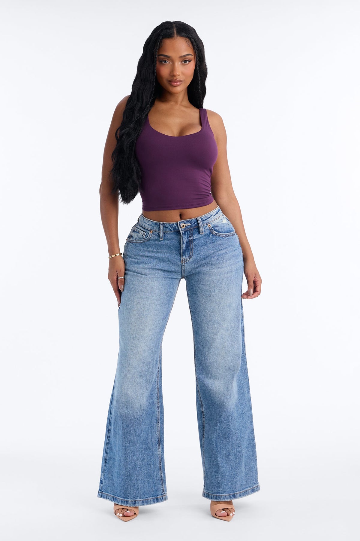 Quinn Double Lined Tank Top - Plum