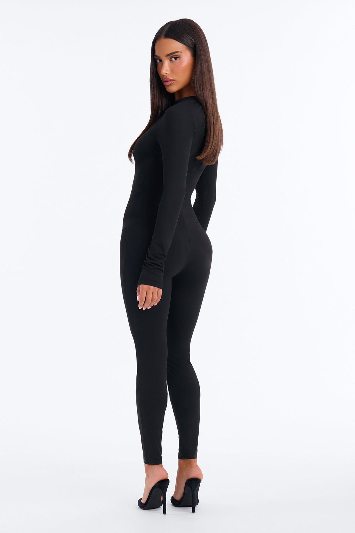 Cut The Tension Catsuit - Black