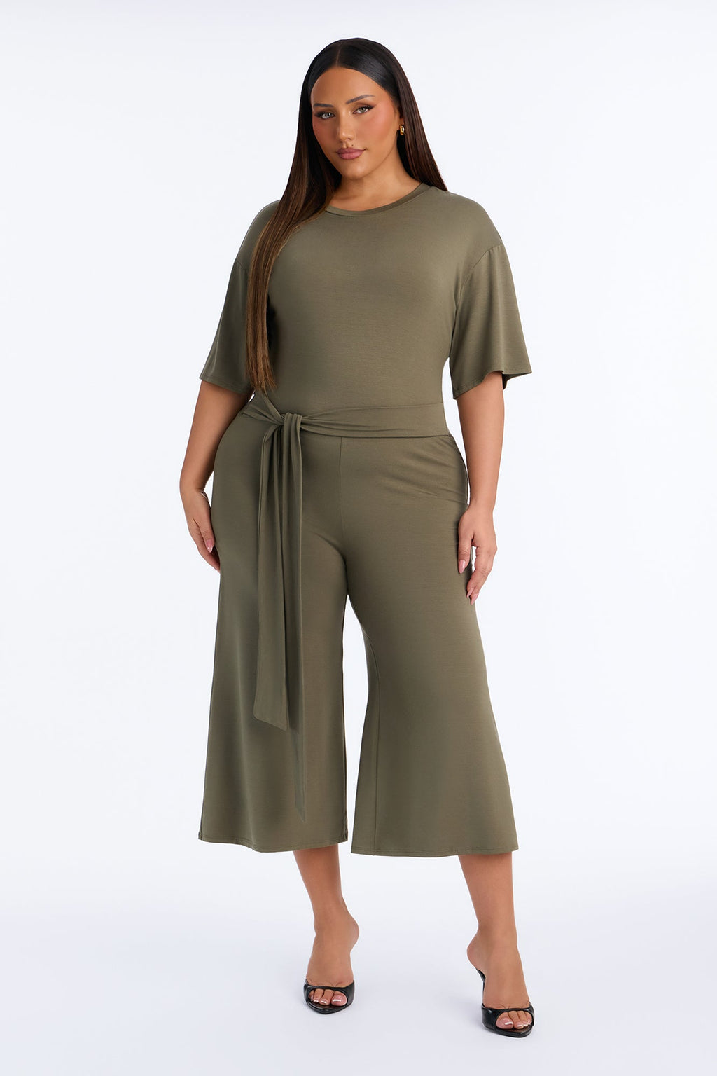 Larissa Gaucho Jumpsuit - Olive