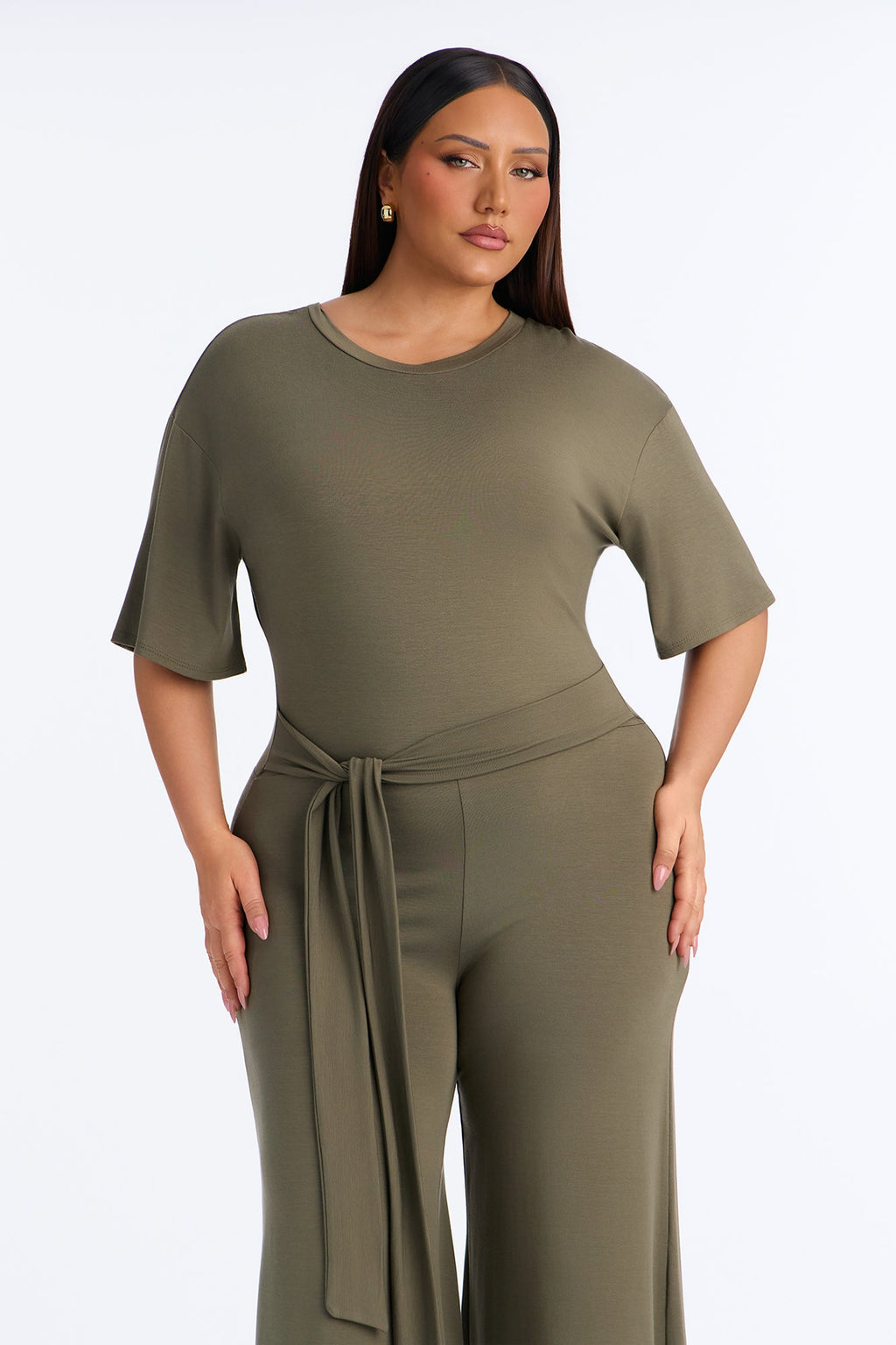 Larissa Gaucho Jumpsuit - Olive