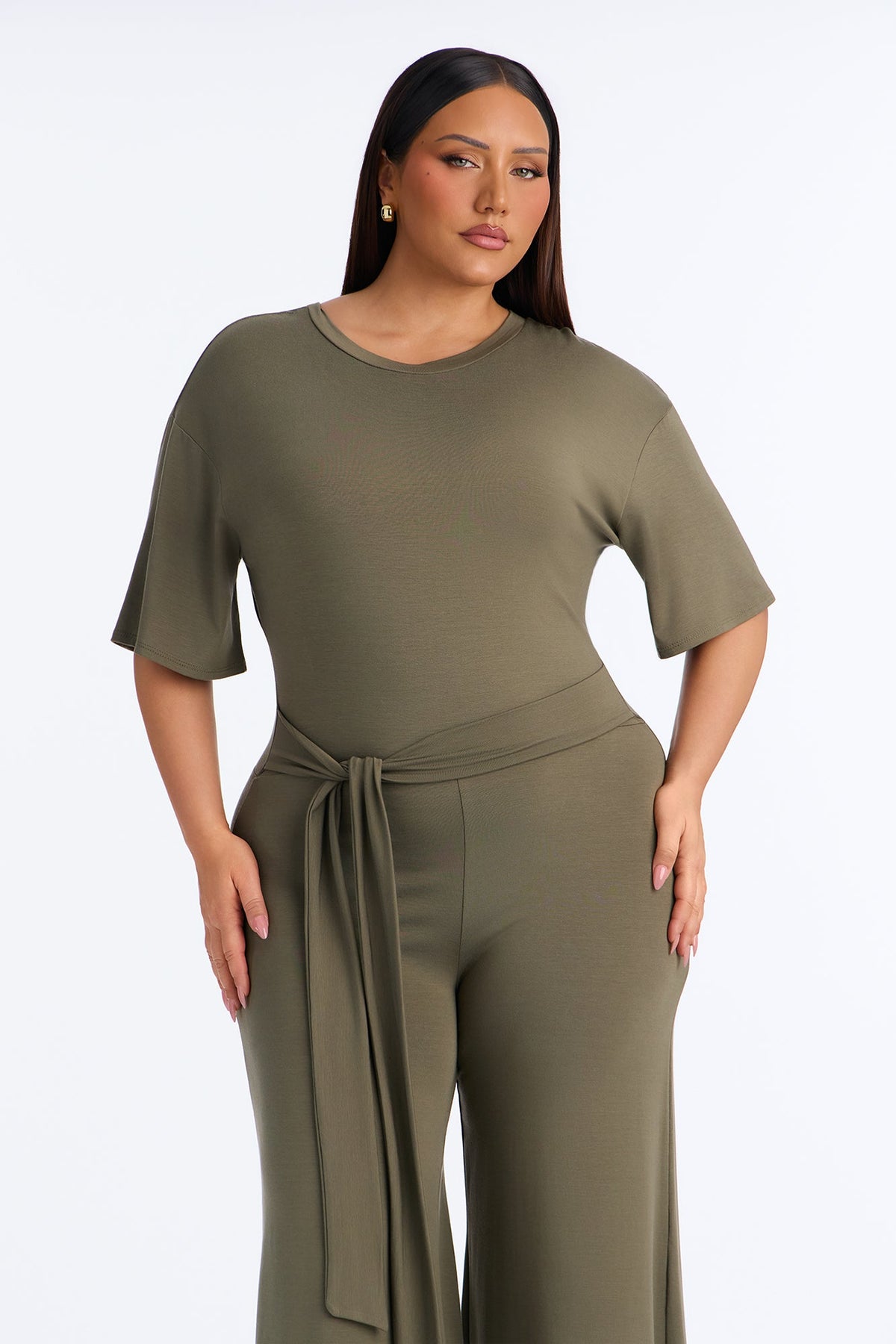 Larissa Gaucho Jumpsuit - Olive