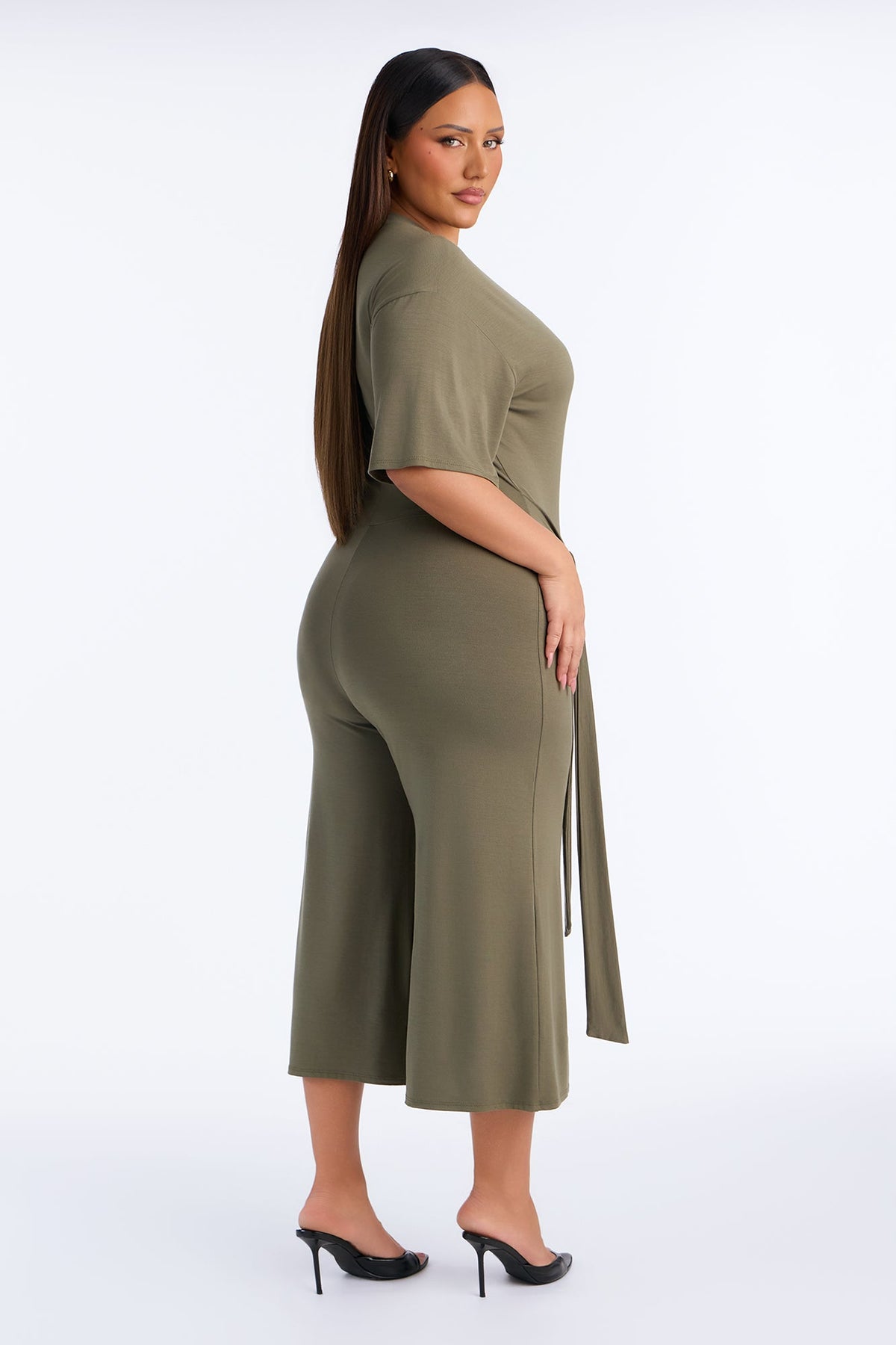 Larissa Gaucho Jumpsuit - Olive