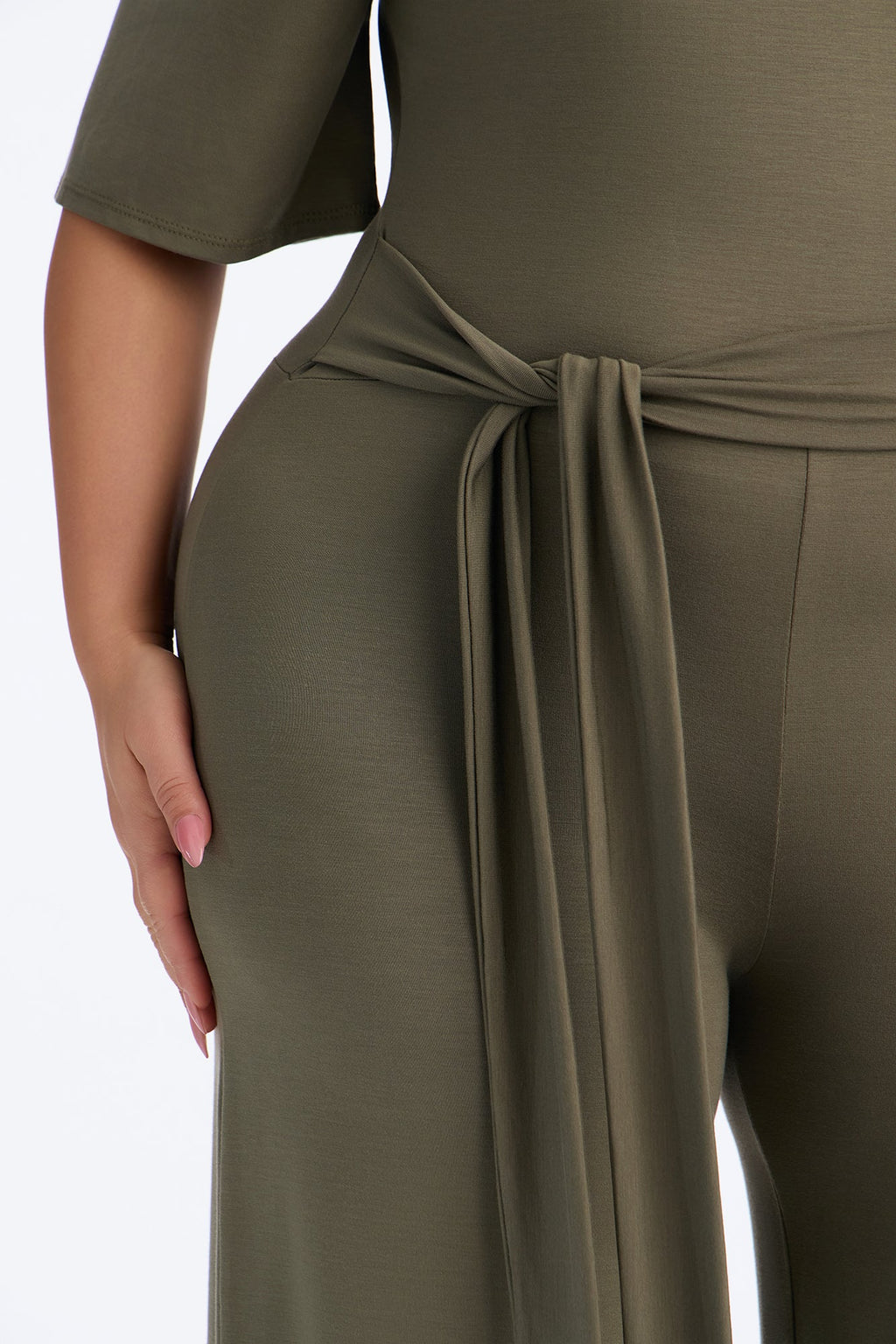 Larissa Gaucho Jumpsuit - Olive