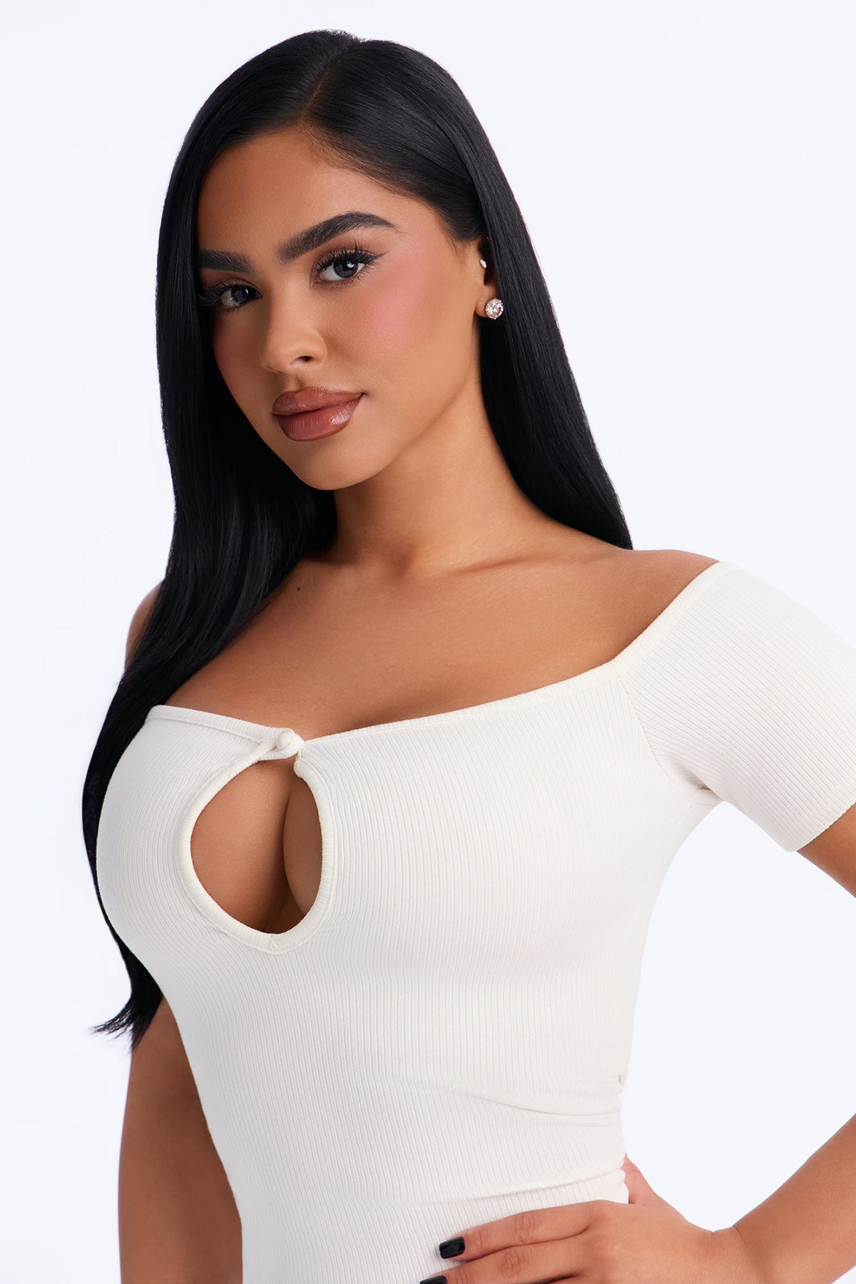 Estelle Snatched Jumpsuit - Off White