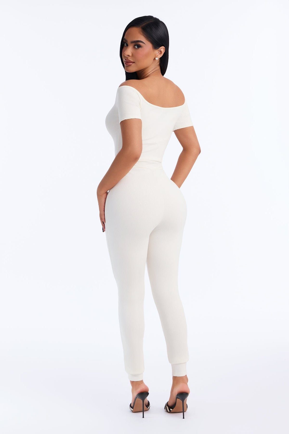 Estelle Snatched Jumpsuit - Off White