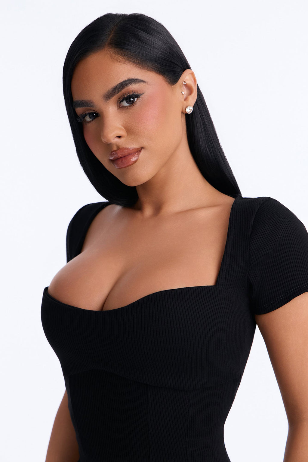 Lena Snatched Skinny Leg Jumpsuit - Black