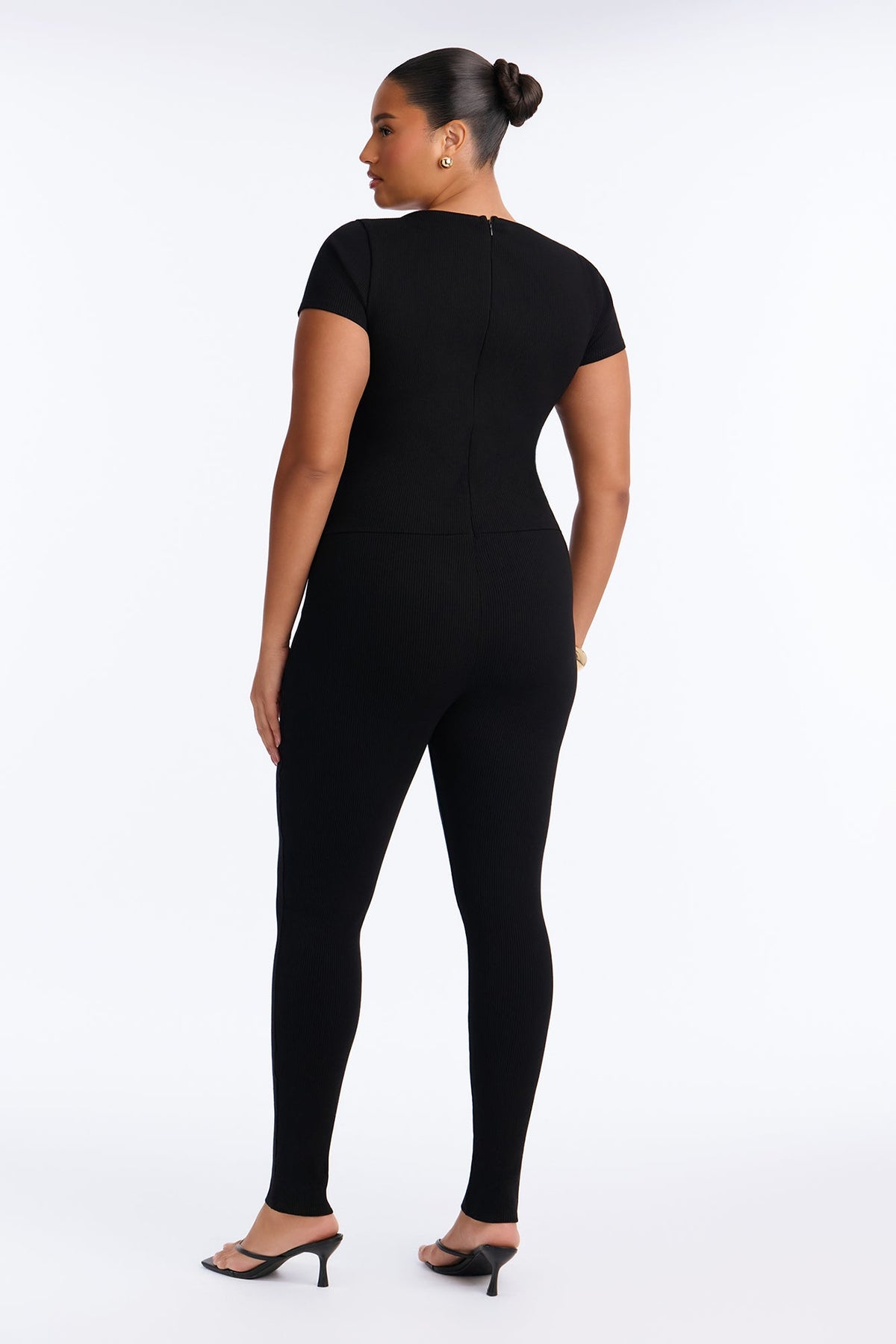 Lena Snatched Skinny Leg Jumpsuit - Black
