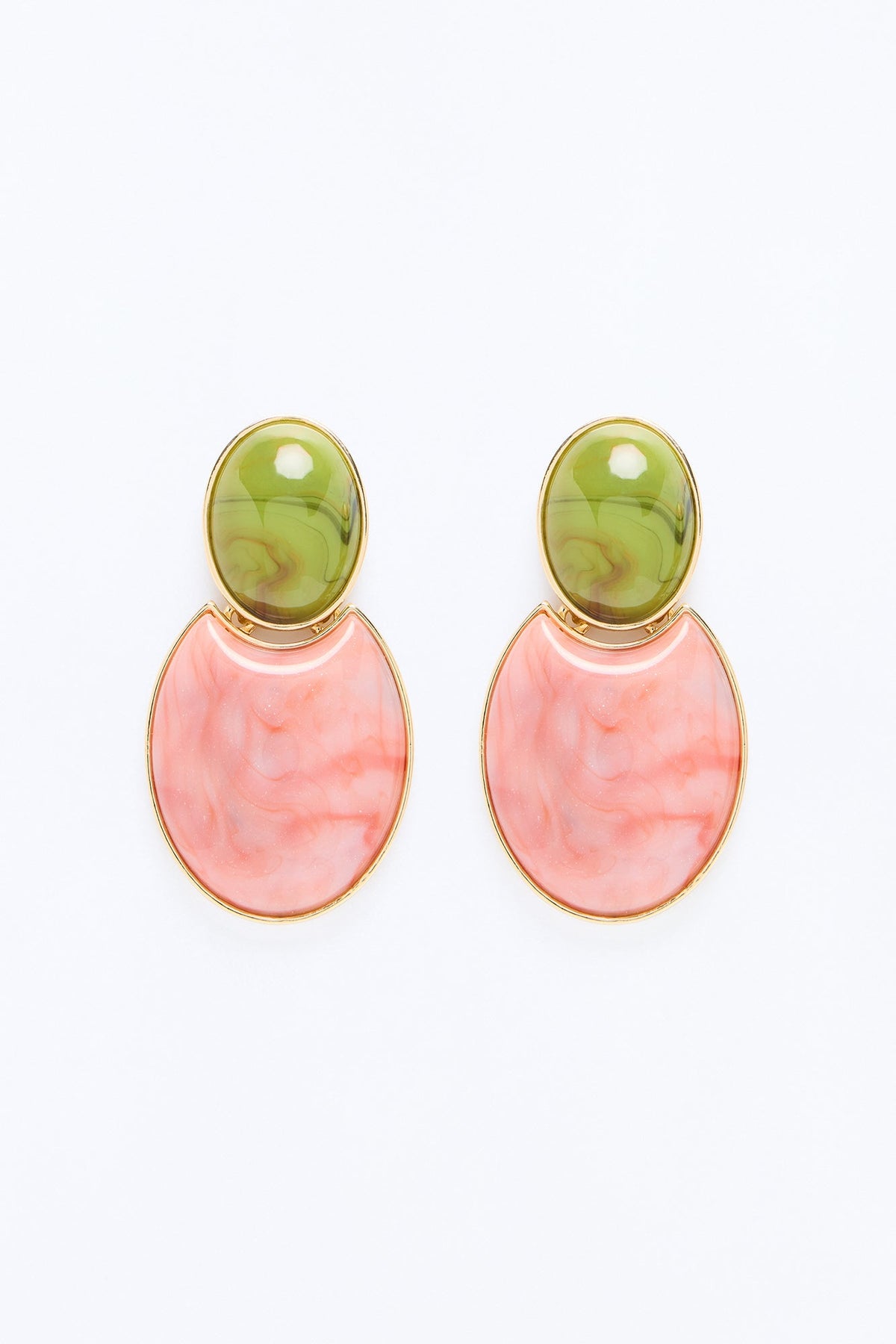 Paradise Mojito Drop Earrings - Pink/combo