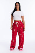Snuggling This Season Plush PJ Pants - Red/combo