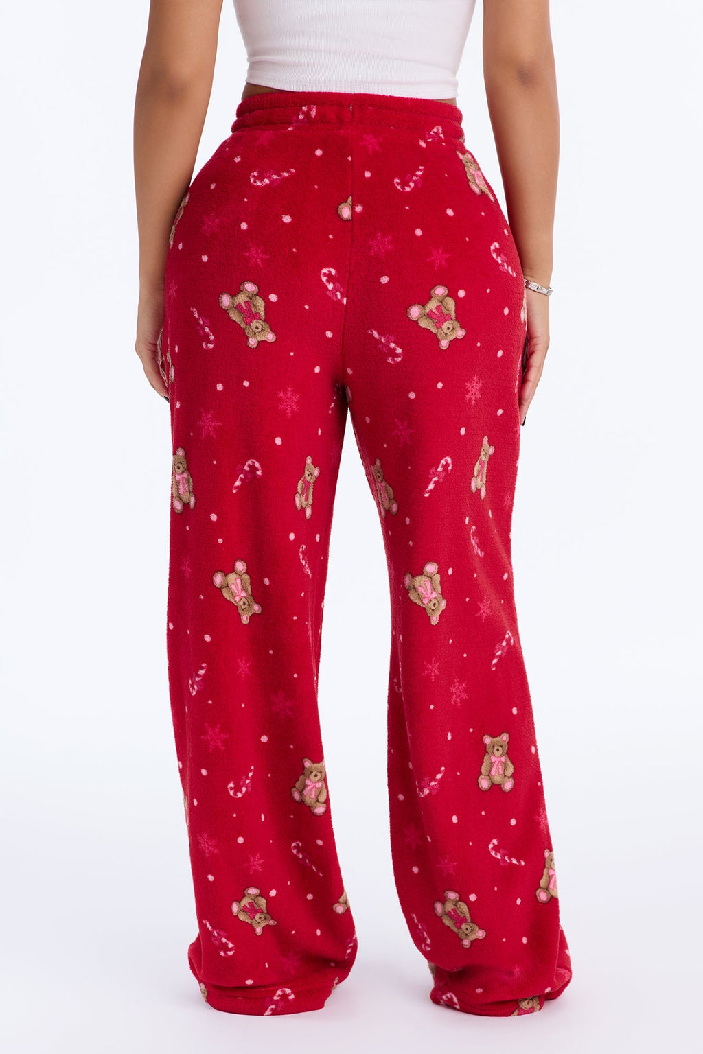 Snuggling This Season Plush PJ Pants - Red/combo
