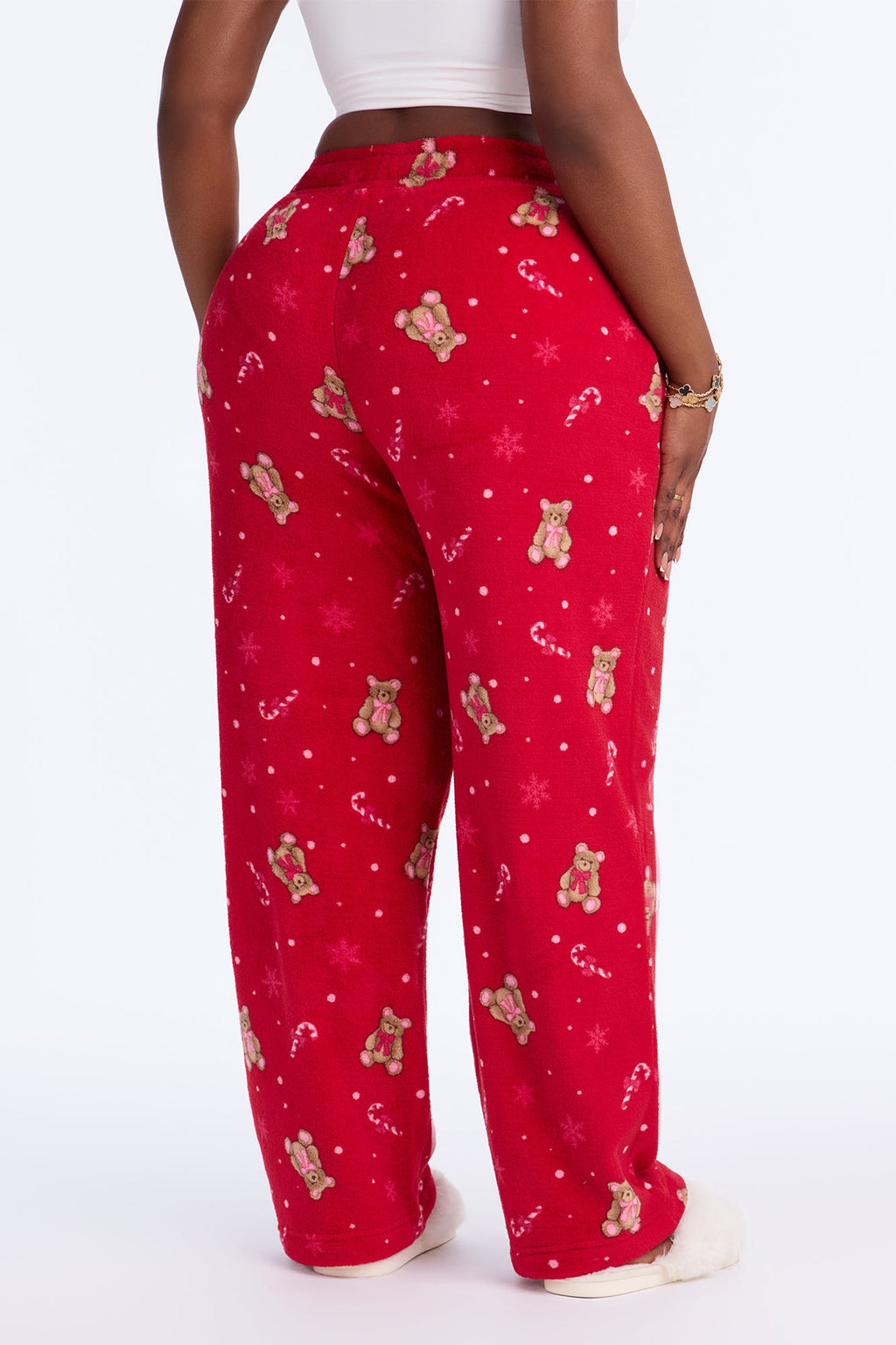 Snuggling This Season Plush PJ Pants - Red/combo