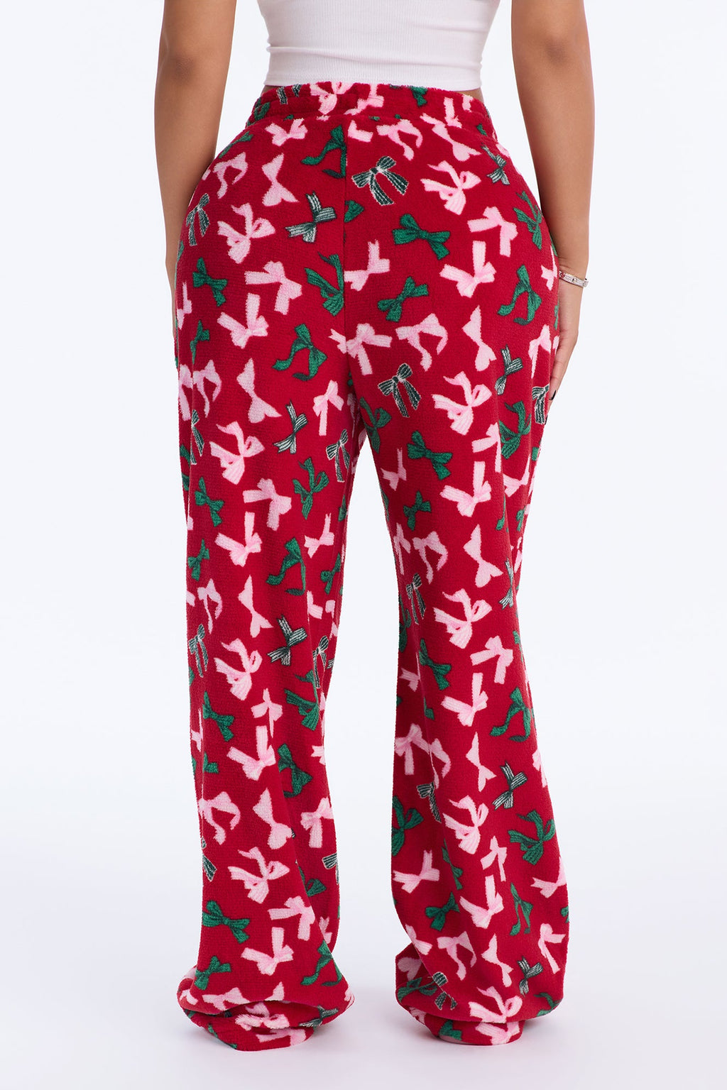 Gifting Season Plush PJ Pants - Red/combo