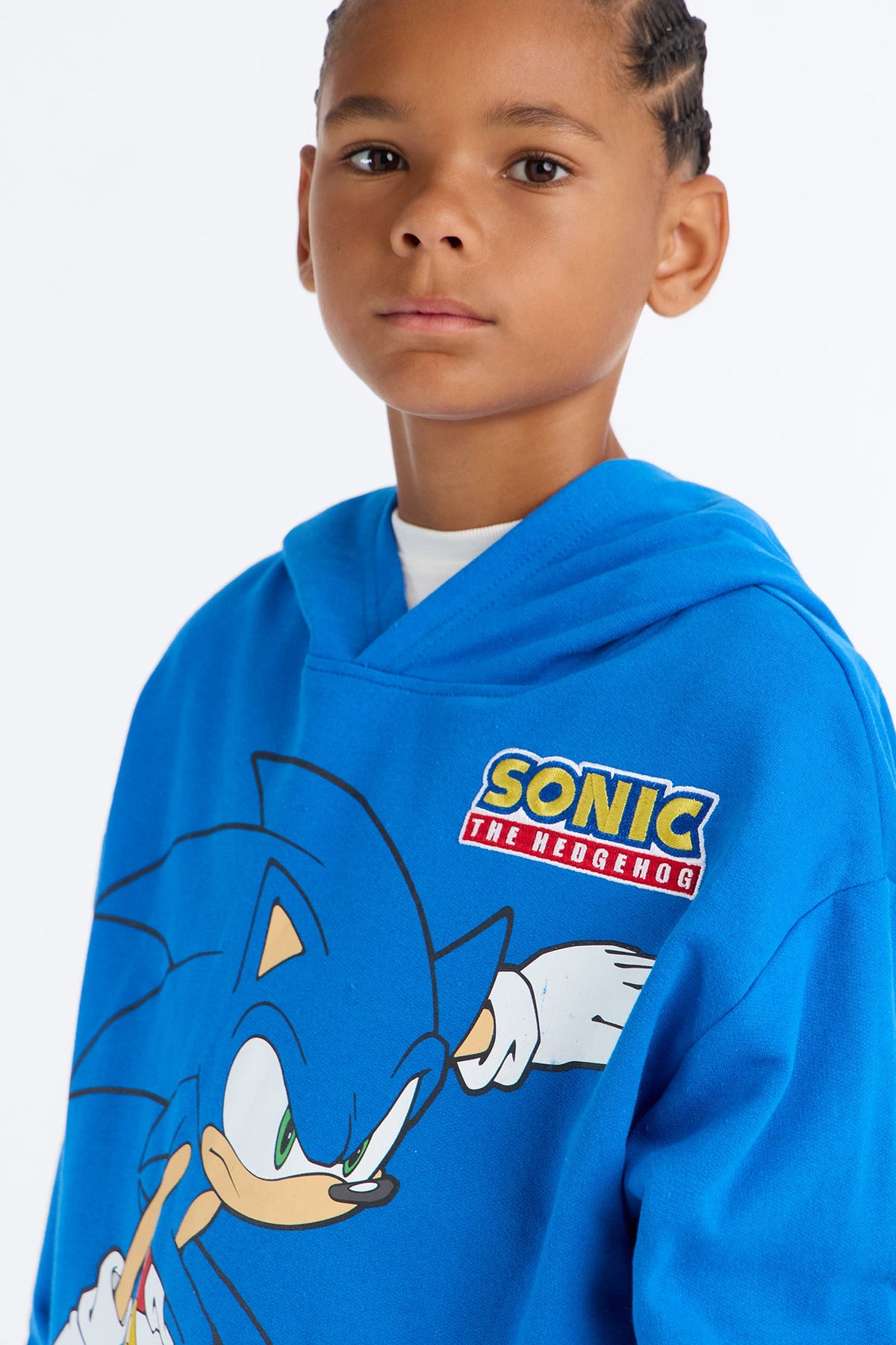 Mini Sonic's Rings Pullover Hoodie - Blue