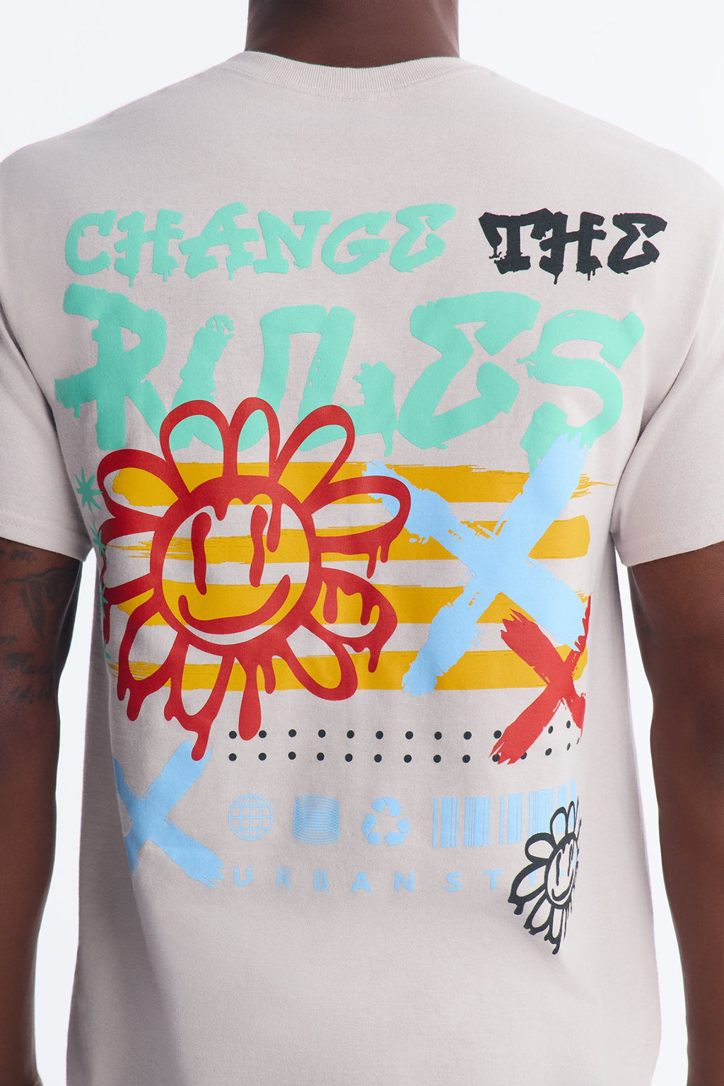 Change The Rules Short Sleeve Tee - Grey