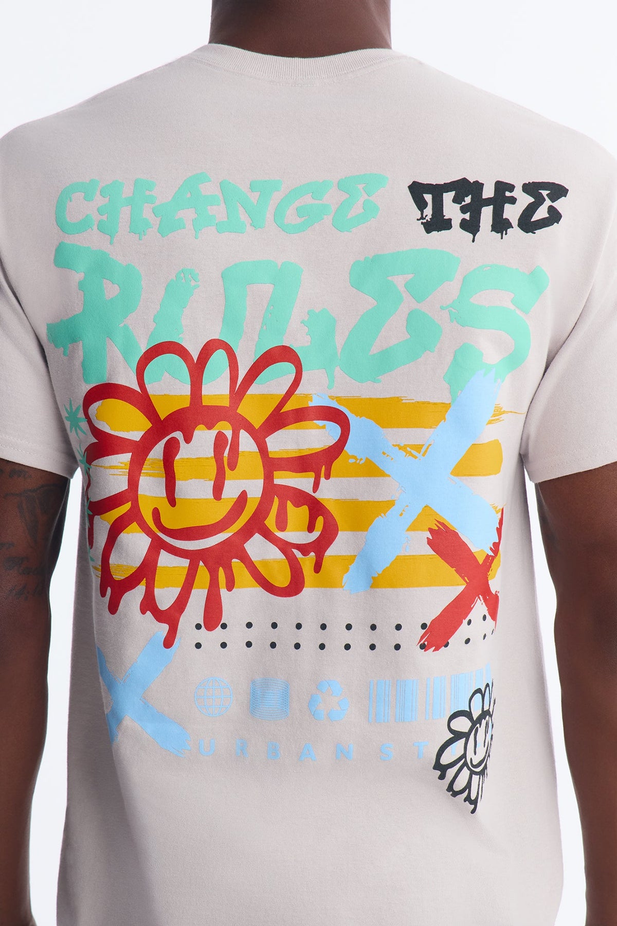 Change The Rules Short Sleeve Tee - Grey