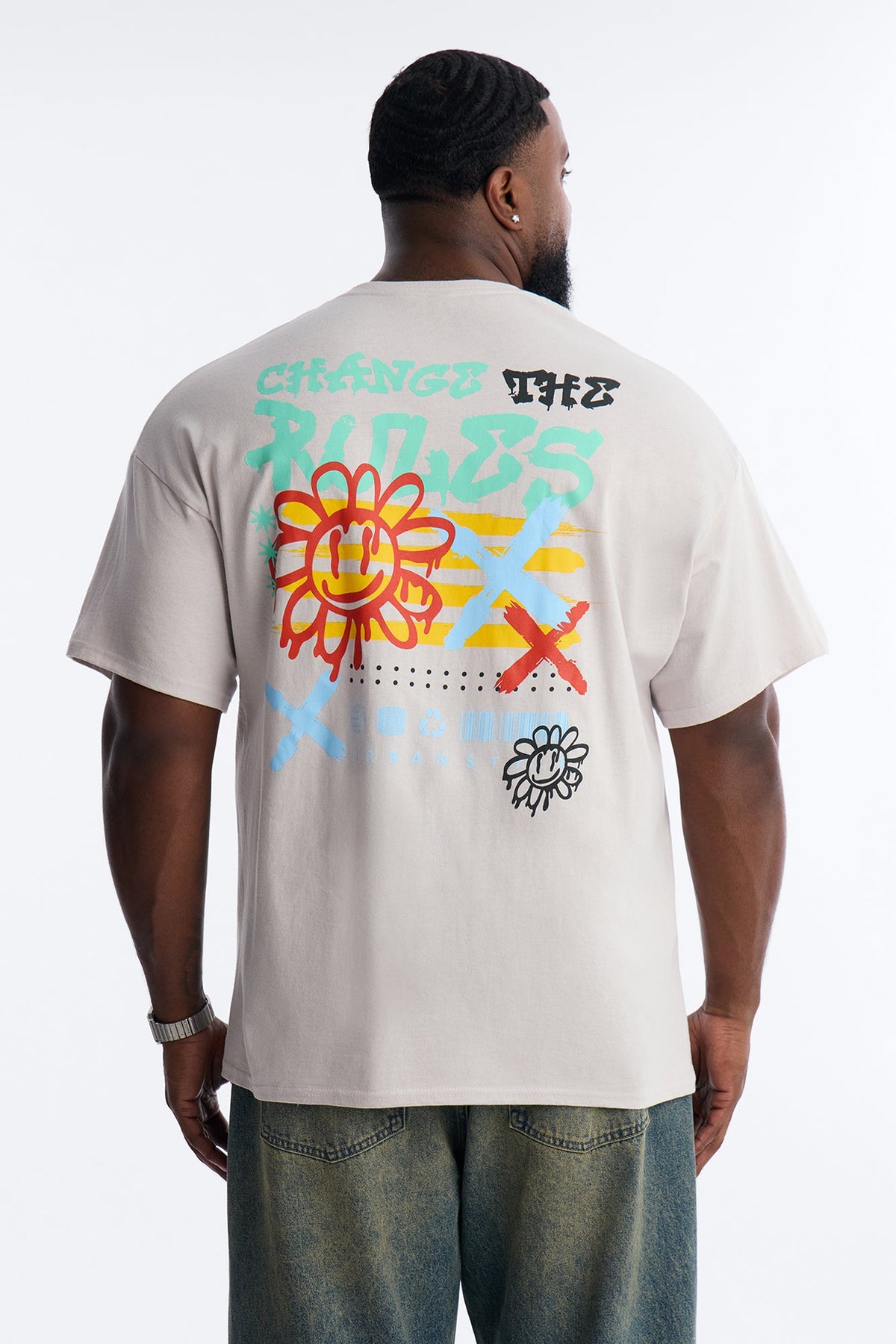Change The Rules Short Sleeve Tee - Grey