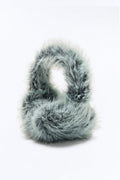 Teddy Plush Faux Fur Earmuffs - Blue