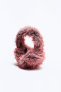 Teddy Plush Faux Fur Earmuffs - Pink