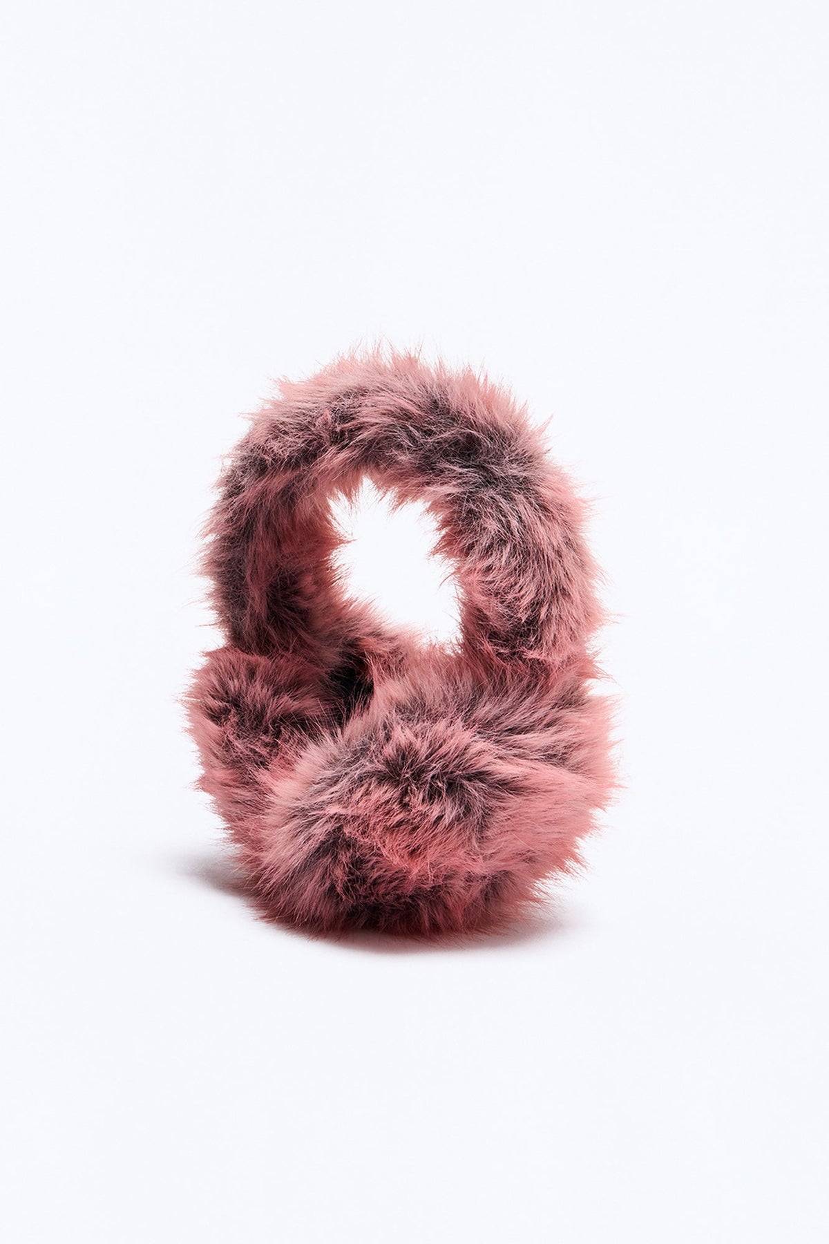 Teddy Plush Faux Fur Earmuffs - Pink