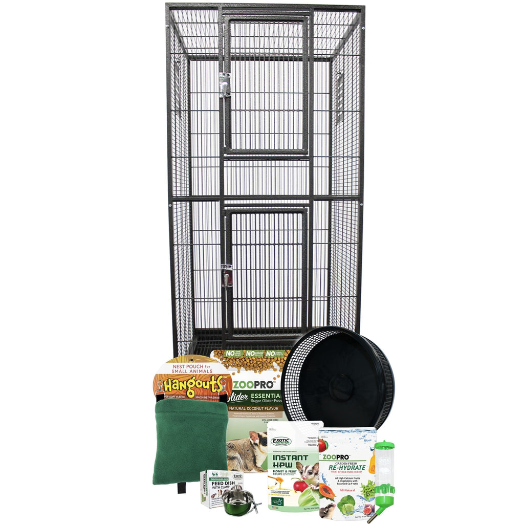 Madagascar Cage & Starter Pack for Sugar Gliders