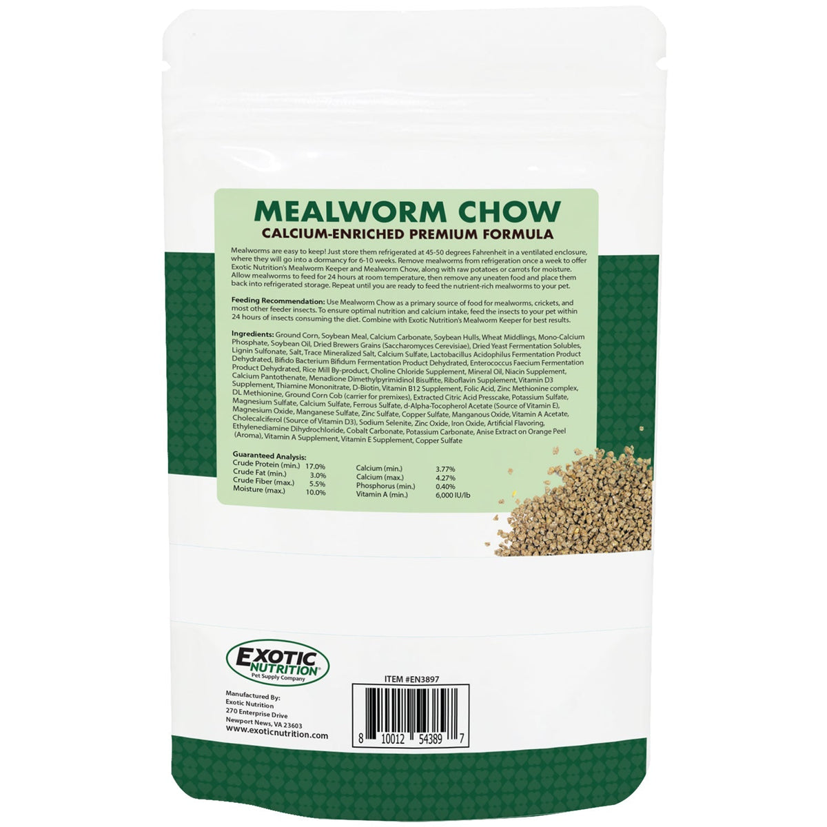 Mealworm Chow Live Mealworm Food