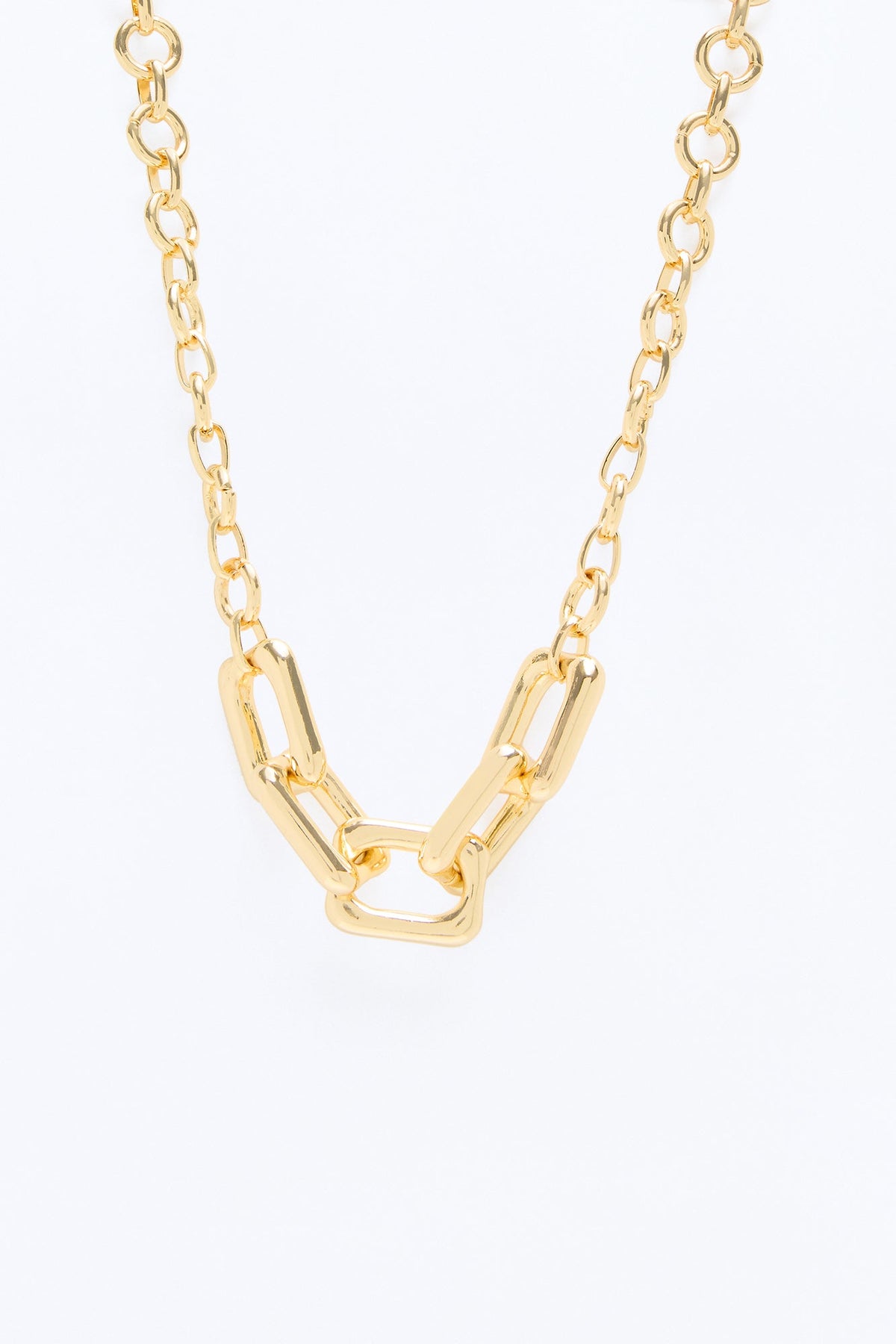 Bold Link Necklace - Gold