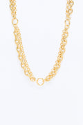 Off The Record Necklace - Gold