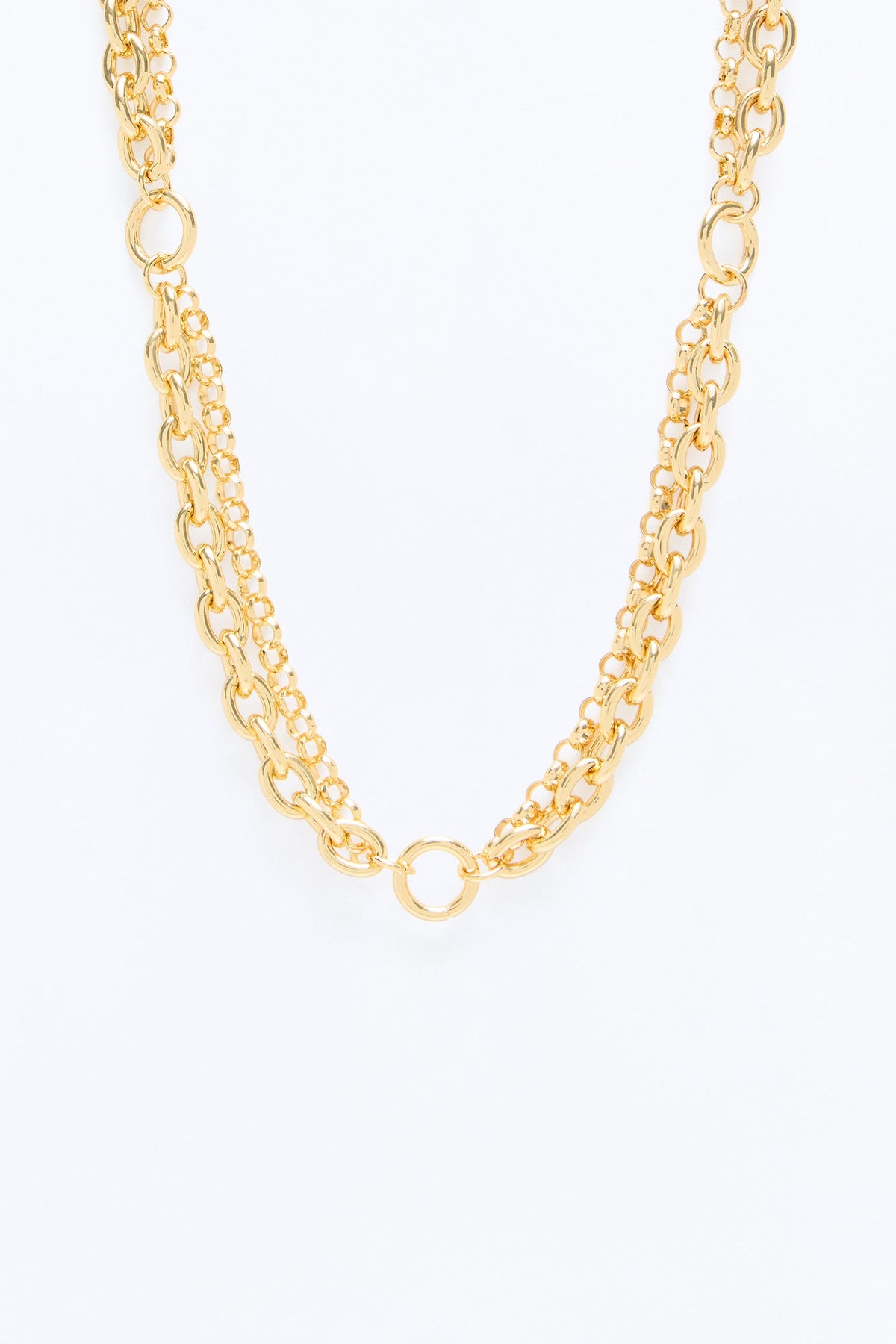 Off The Record Necklace - Gold