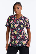 Sea Star Patrick & SpongeBob Uniform Scrub Top - Black