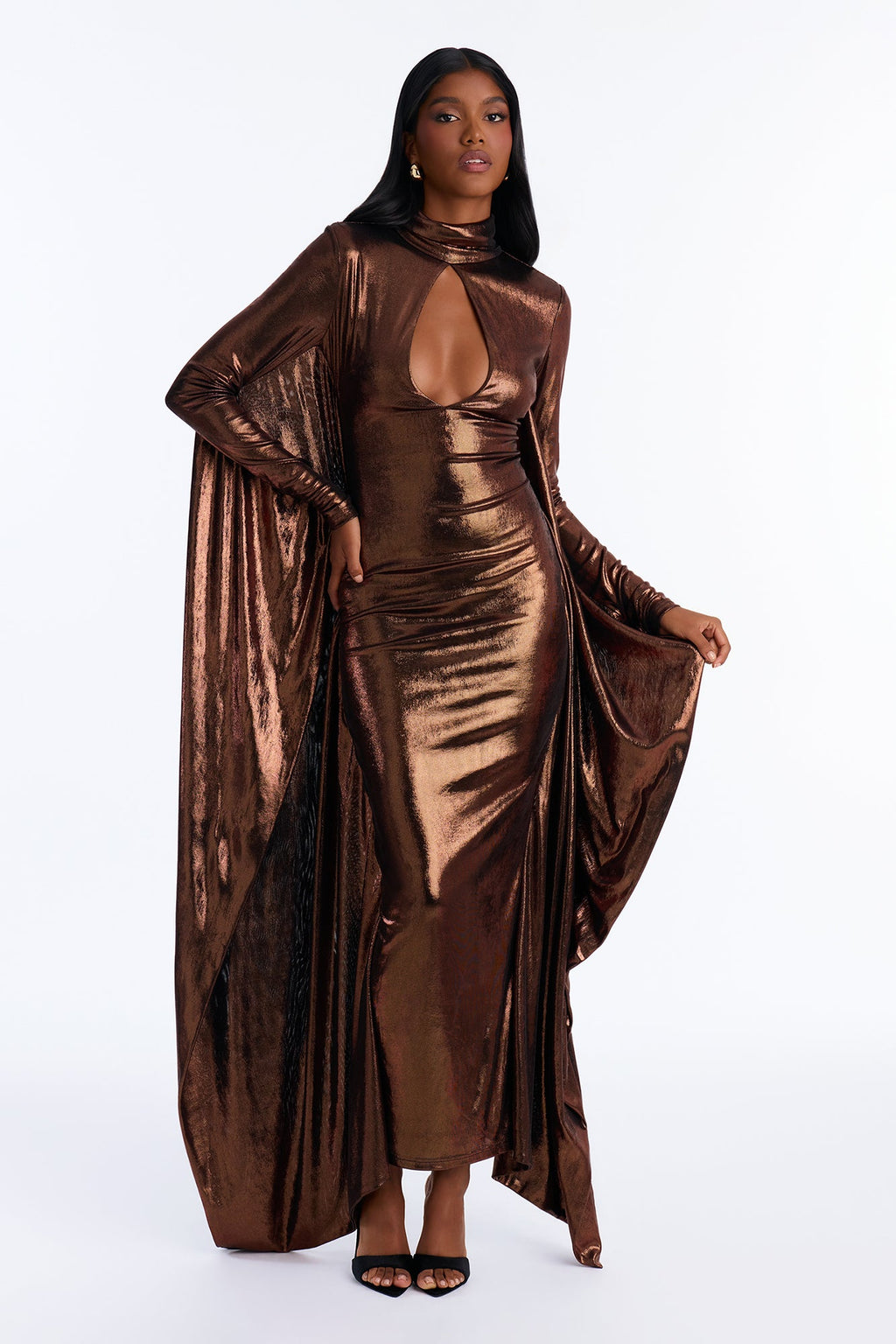 In My Own Lane Kaftan Maxi Dress - Bronze