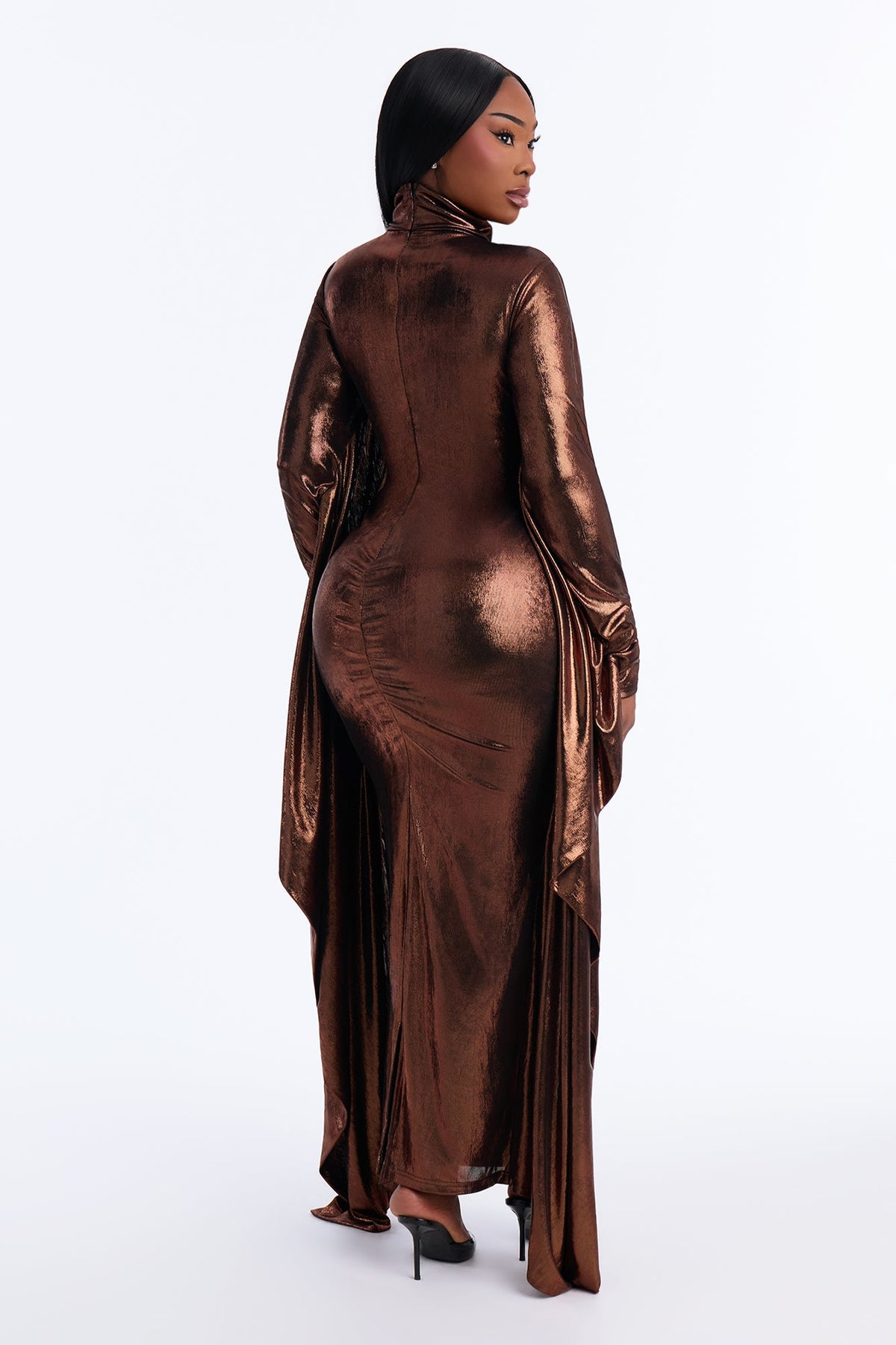 In My Own Lane Kaftan Maxi Dress - Bronze