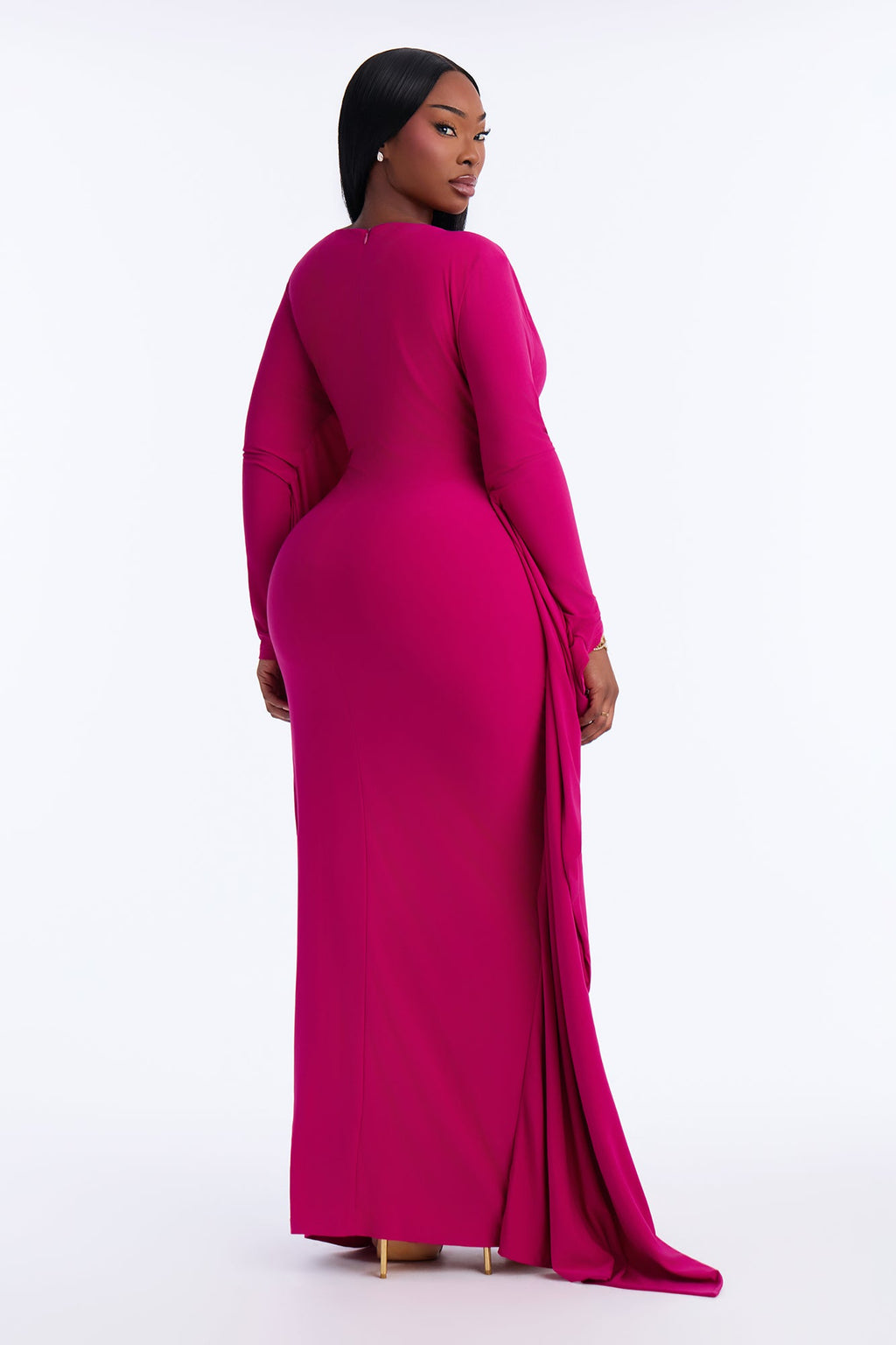 No Competition Kaftan Maxi Dress - Fuchsia