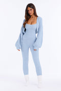 Alpine Air Two Piece Cozy Jumpsuit - Blue