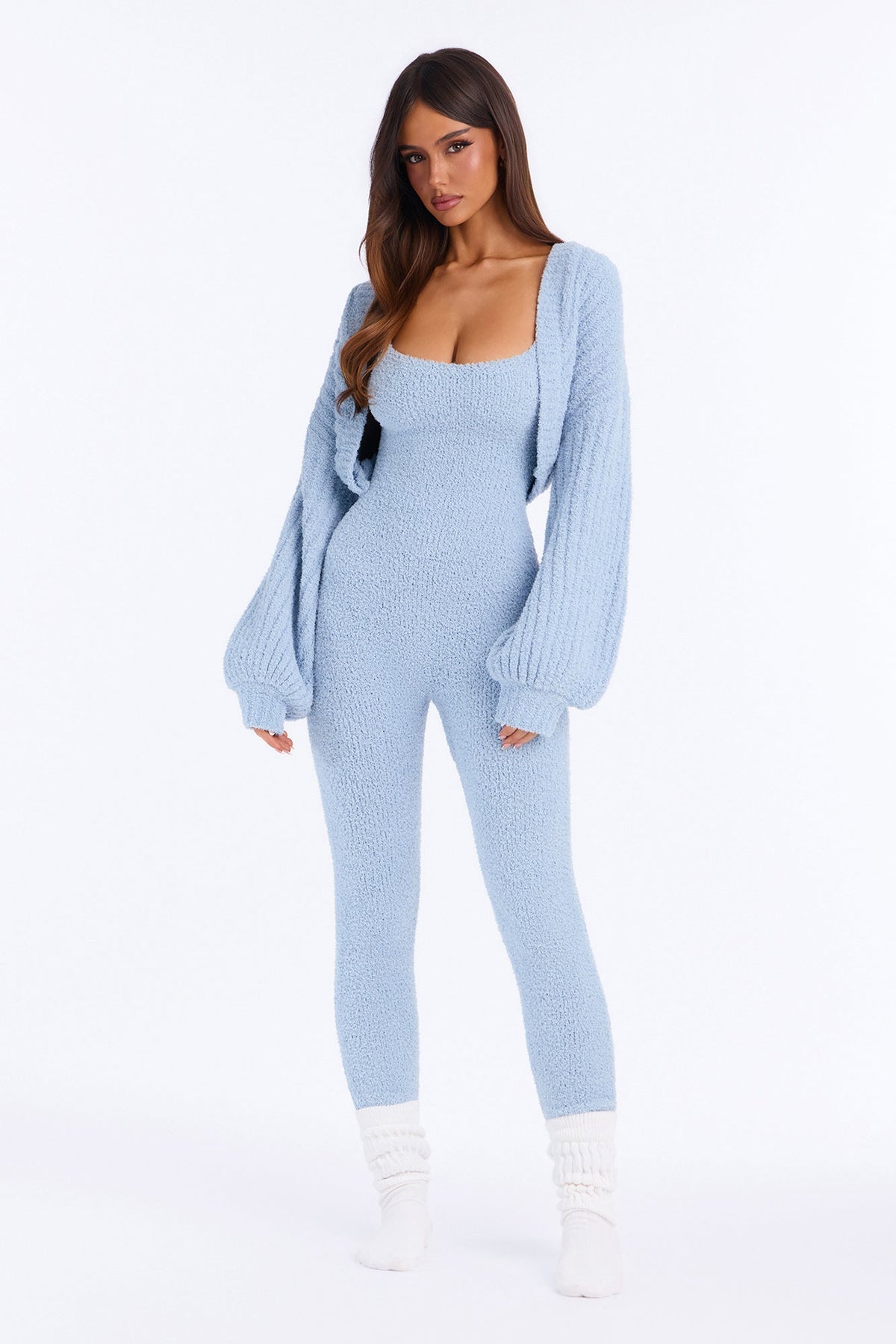Alpine Air Two Piece Cozy Jumpsuit - Blue
