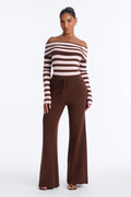 Falling For Me Sweater Jumpsuit - Chocolate/Combo