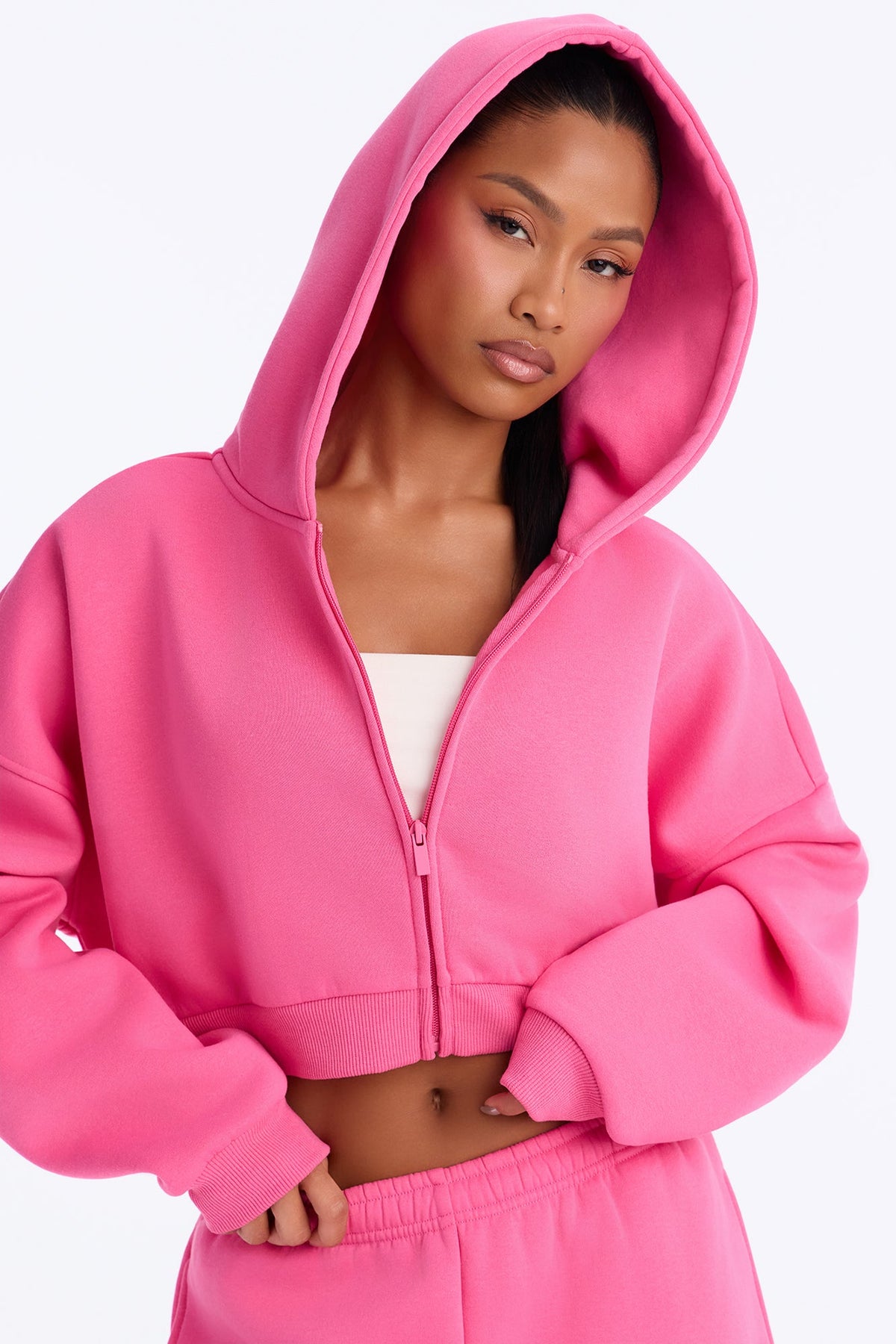 New Libby Fleece Sweat Short - Pink