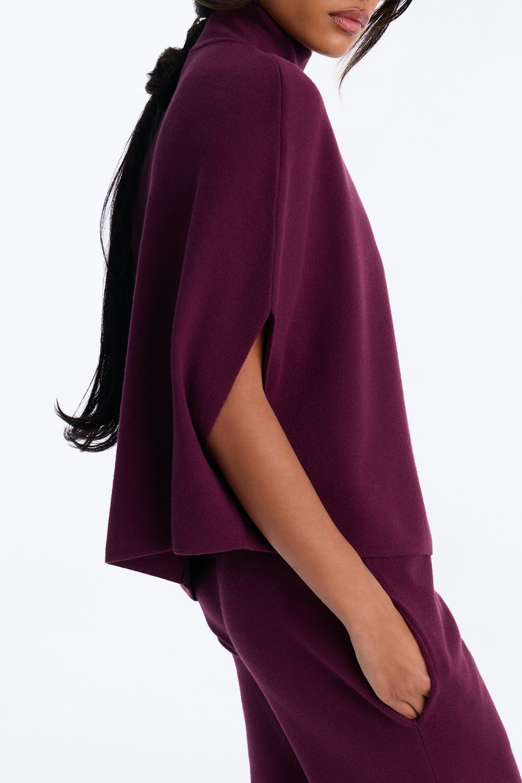Emmaline Knit Pant Set - Plum